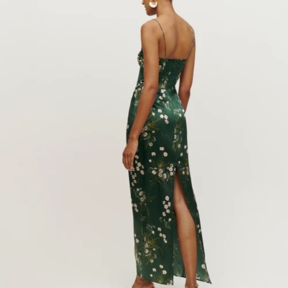 Reformation Frankie Silk Dress Buena - Picture 4 of 12